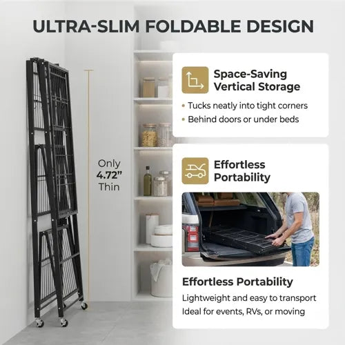 NO INSTALLATION! Ready-to-Use 360° Rotating Storage Rack